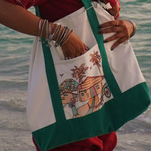 Load image into Gallery viewer, Bari Embroidered Tote
