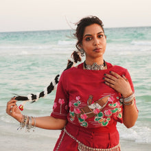 Load image into Gallery viewer, Monpura Embroidered Blouse