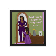 Load image into Gallery viewer, "Dear Younger Self" Framed Poster