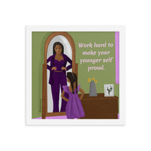 Load image into Gallery viewer, "Dear Younger Self" Framed Poster