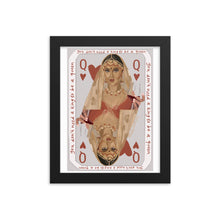 Load image into Gallery viewer, "Queen of Hearts" Framed Poster
