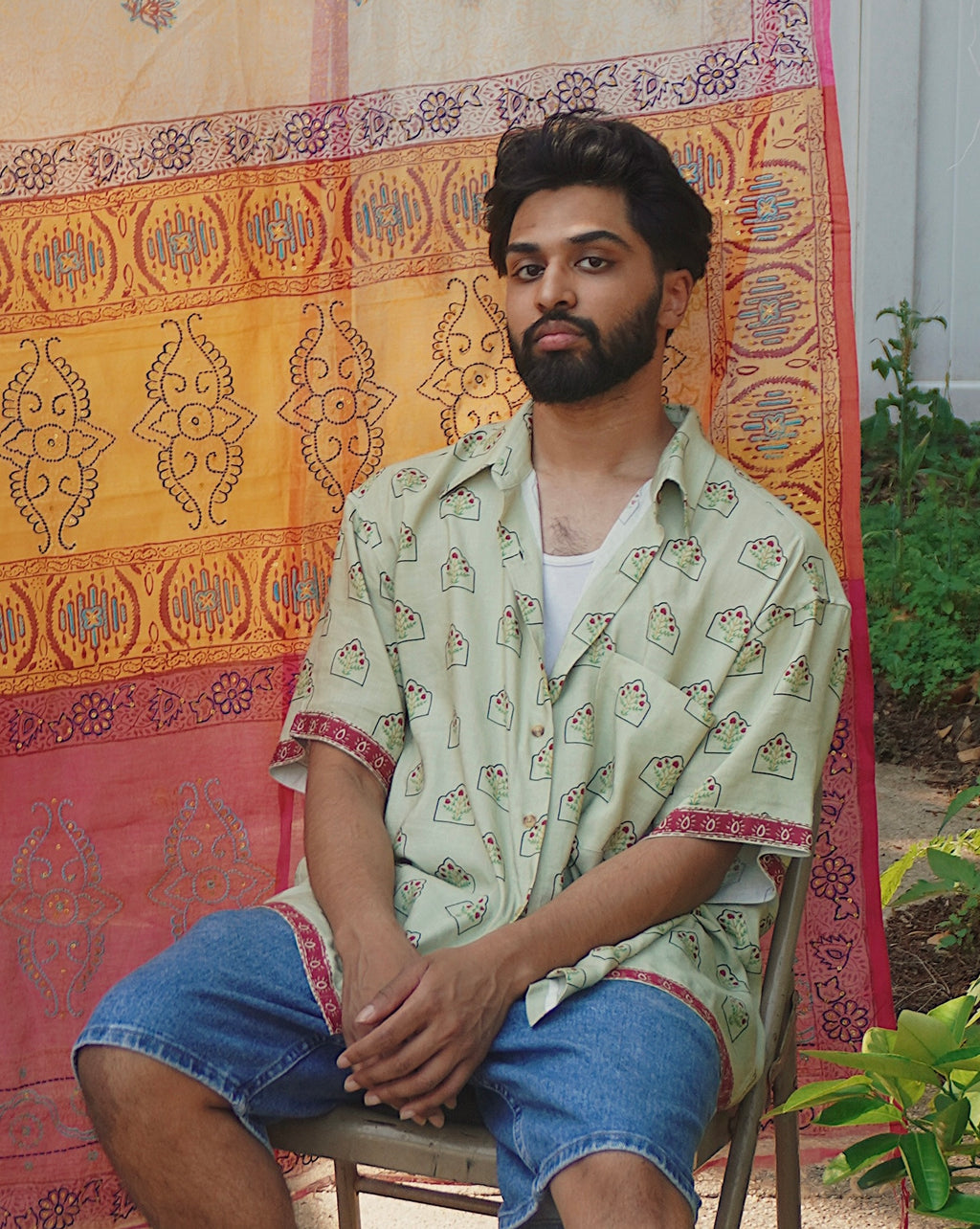 Narua Olive Button Up Shirt