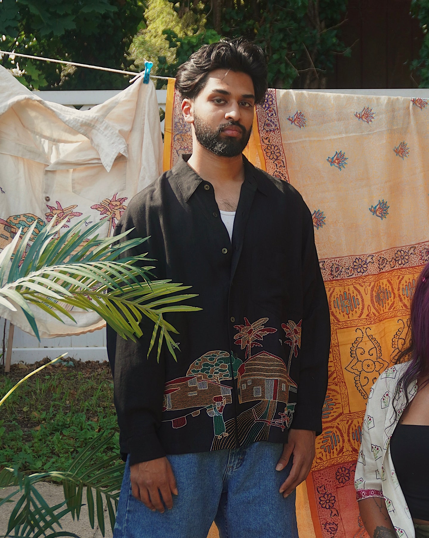Bari Black Button Up Shirt