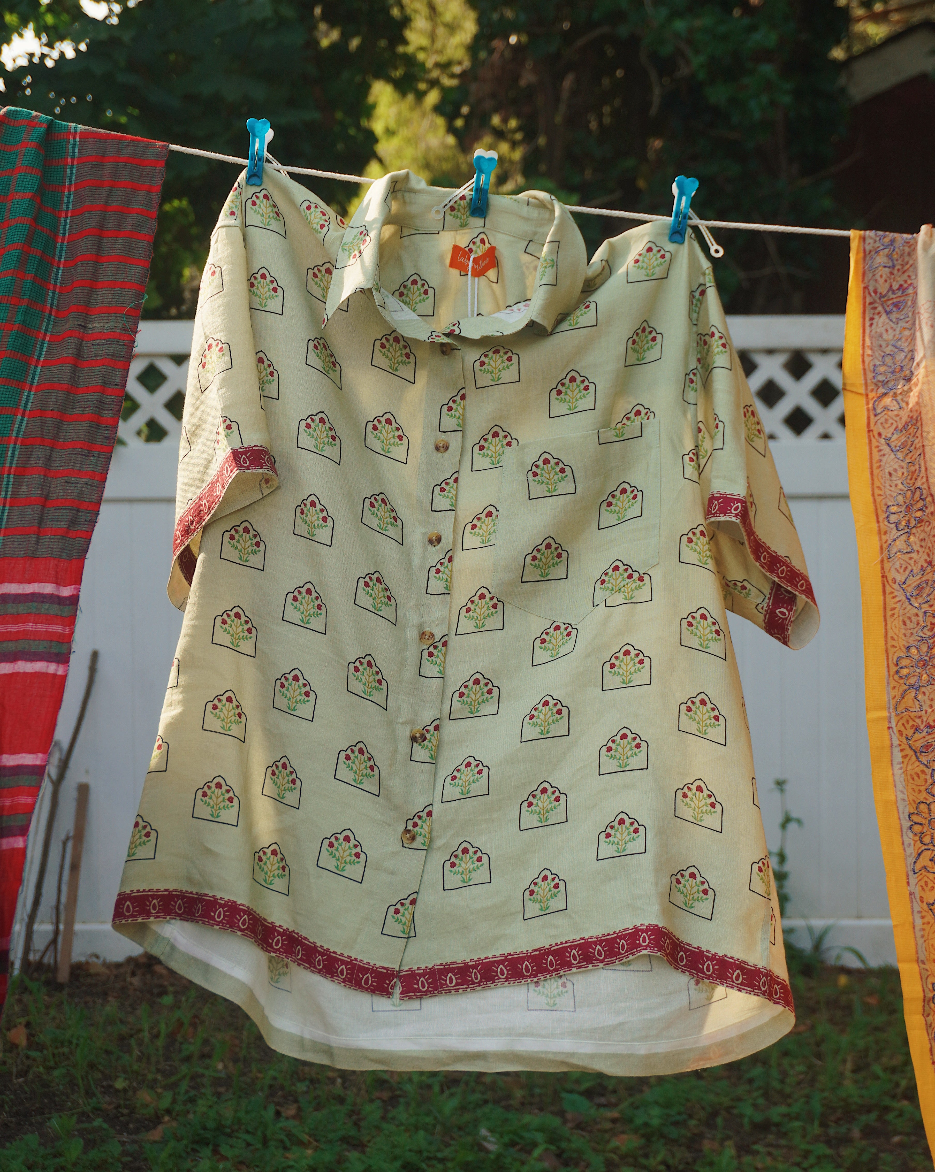 Narua Olive Button Up Shirt