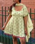 Maya Olive Babydoll Dress