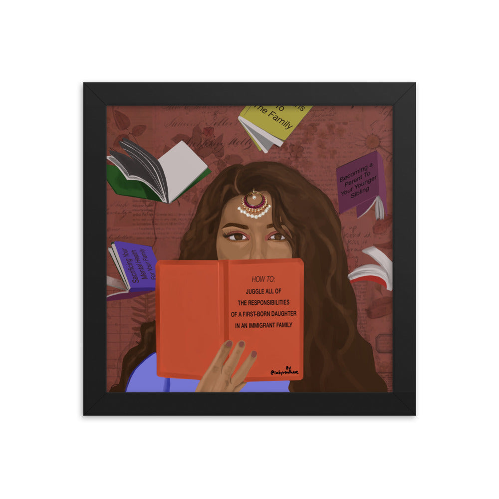 "First Borns In Immigrant Families" Framed Poster
