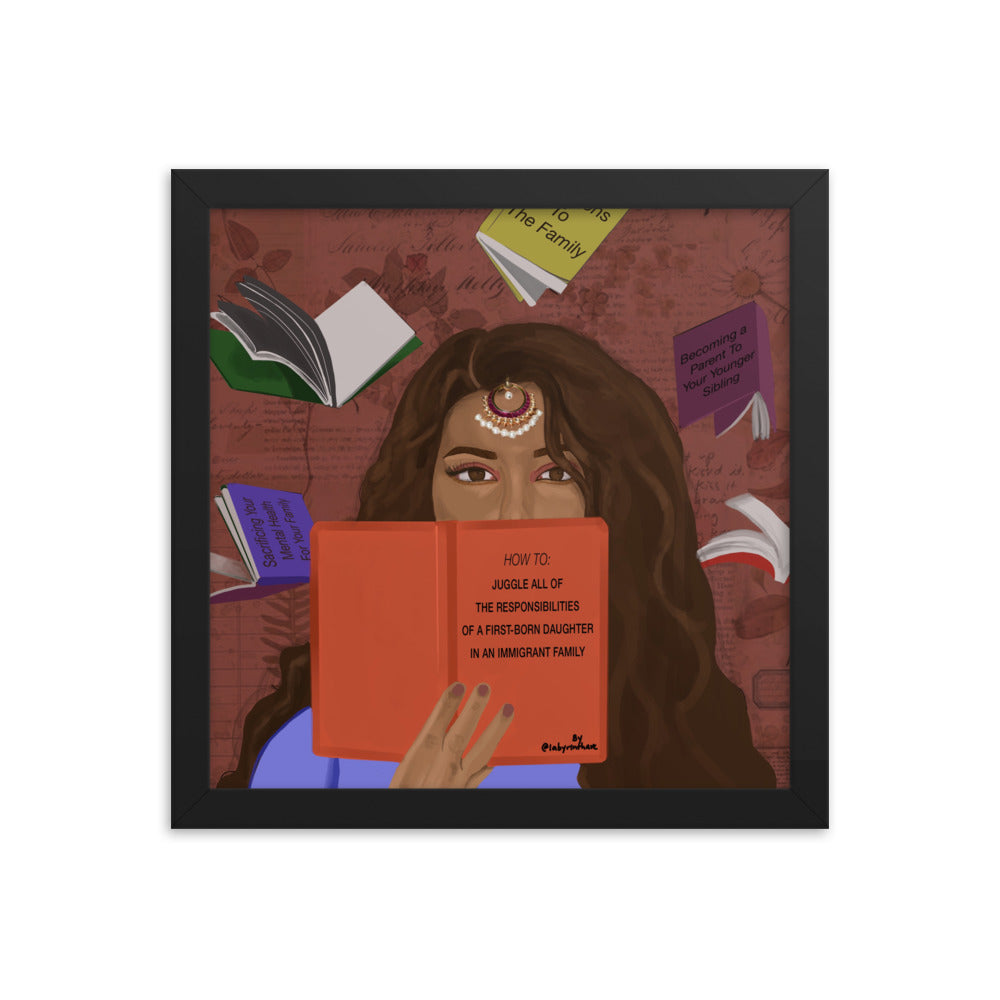 "First Borns In Immigrant Families" Framed Poster