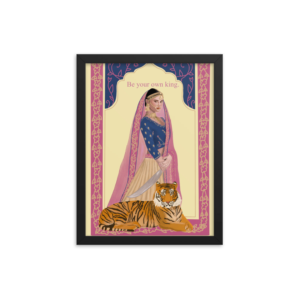 "Be Your Own King" Framed Poster