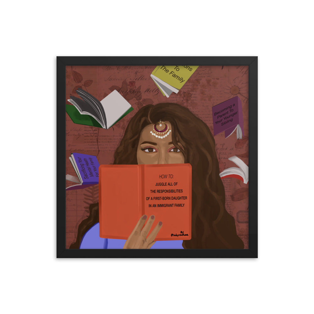 "First Borns In Immigrant Families" Framed Poster