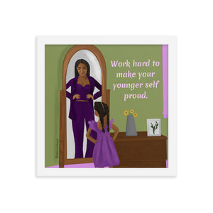 "Dear Younger Self" Framed Poster