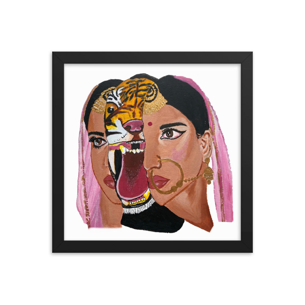 "Unleash Your Inner Tiger" Framed Poster