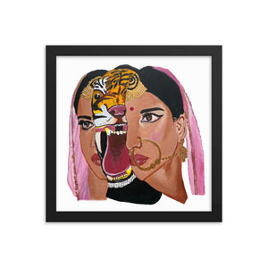 "Unleash Your Inner Tiger" Framed Poster