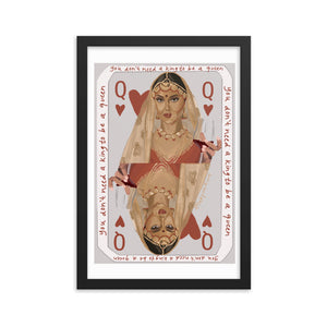 "Queen of Hearts" Framed Poster