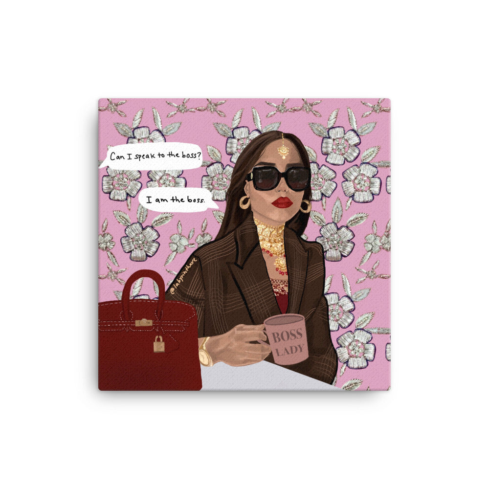 "Boss Lady" Canvas