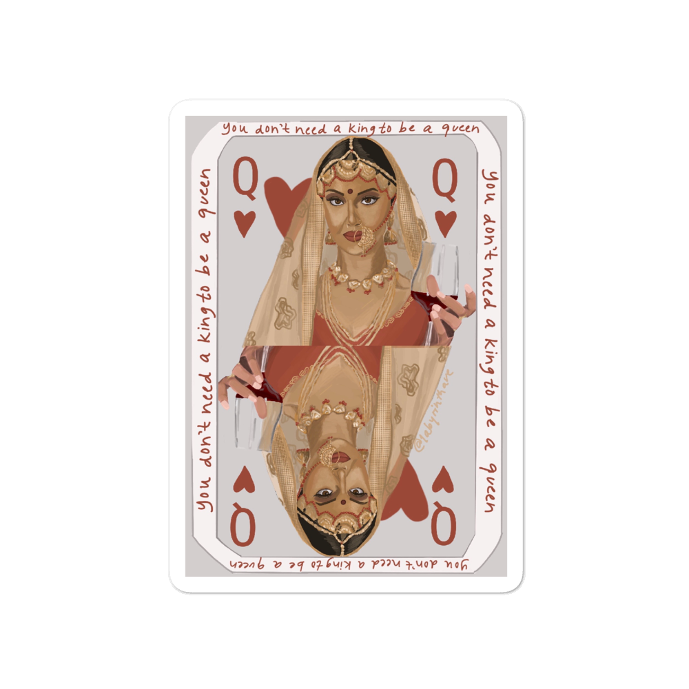 "Queen of Hearts" Sticker
