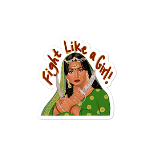 "Fight Like a Girl" Sticker