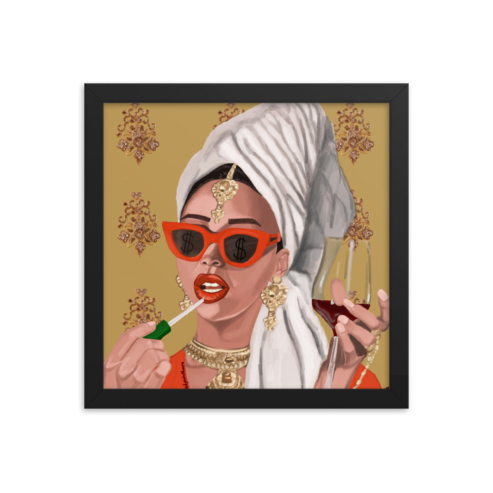 "I Am a Rich Man" Framed Poster