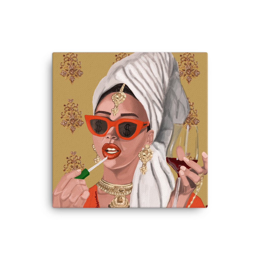 "I Am a Rich Man" Canvas