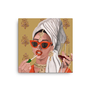 "I Am a Rich Man" Canvas
