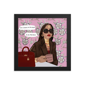 "Boss Lady" Framed Poster