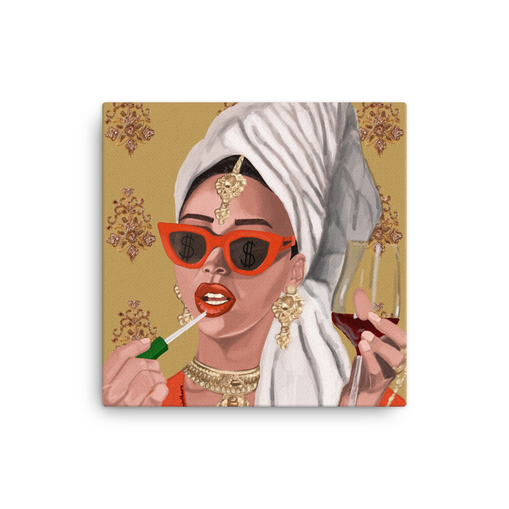 "I Am a Rich Man" Canvas