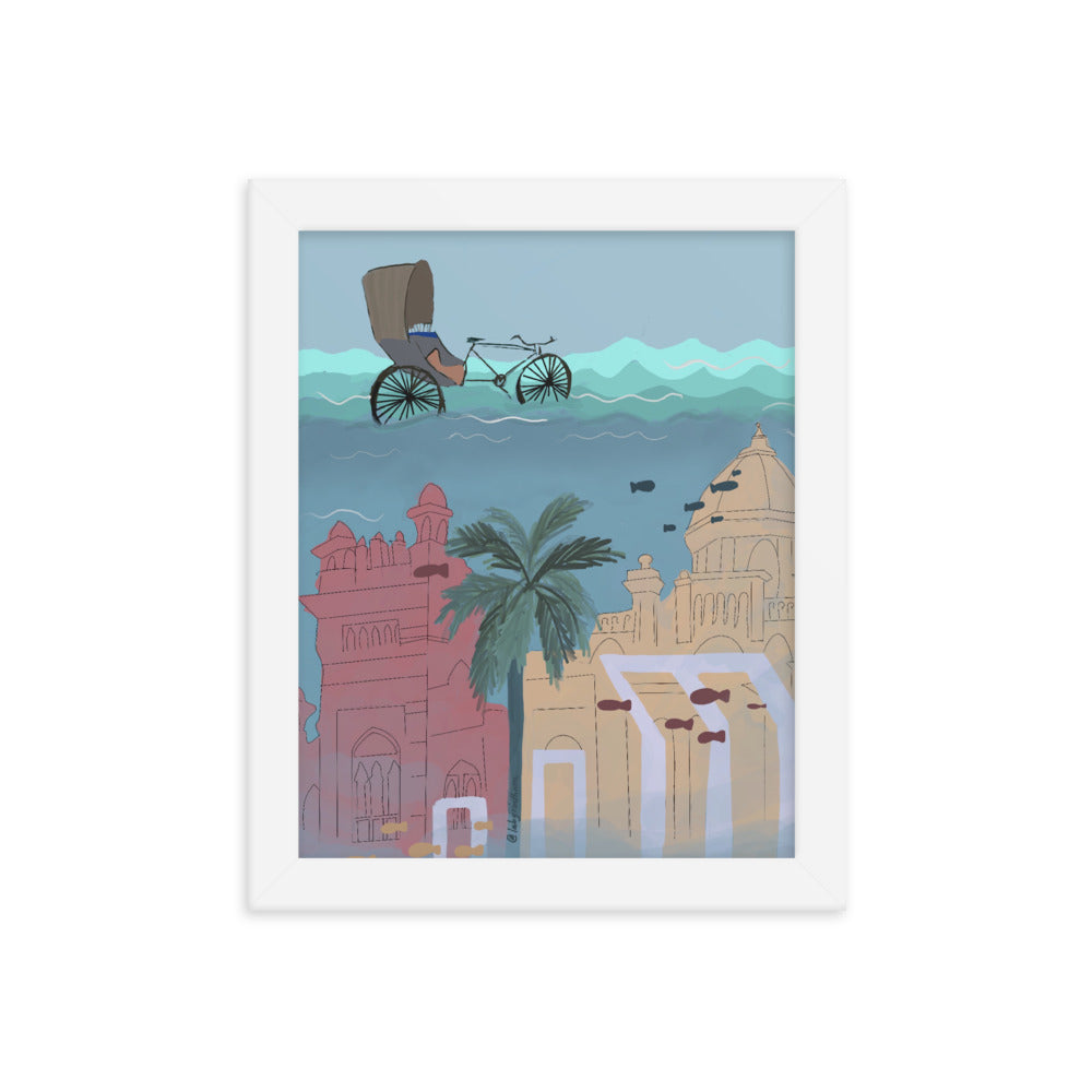 "Dhaka Atlantis" Framed Poster