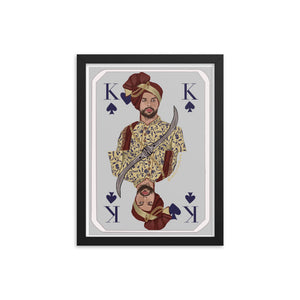 "King of Spades" Framed Poster
