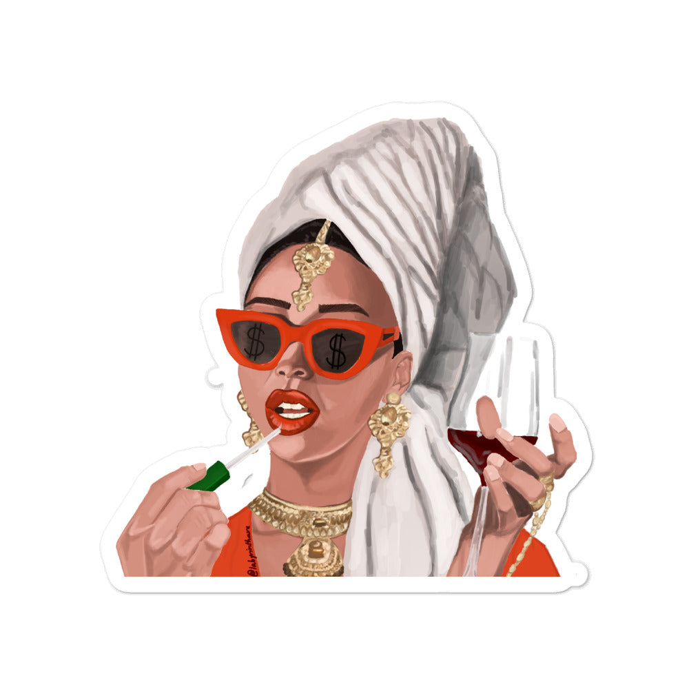 "I Am a Rich Man" Sticker