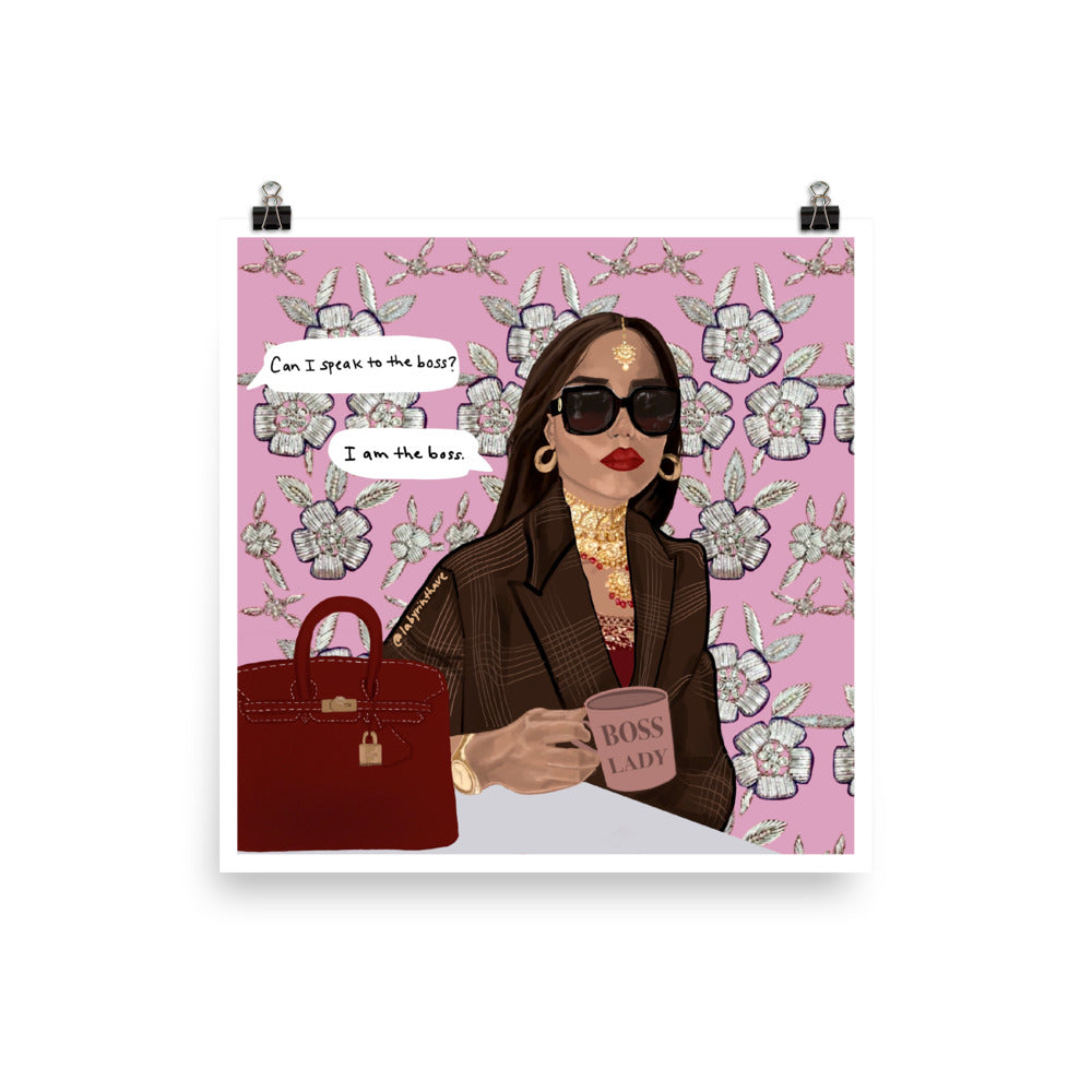 "Boss Lady" Poster