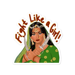 "Fight Like a Girl" Sticker