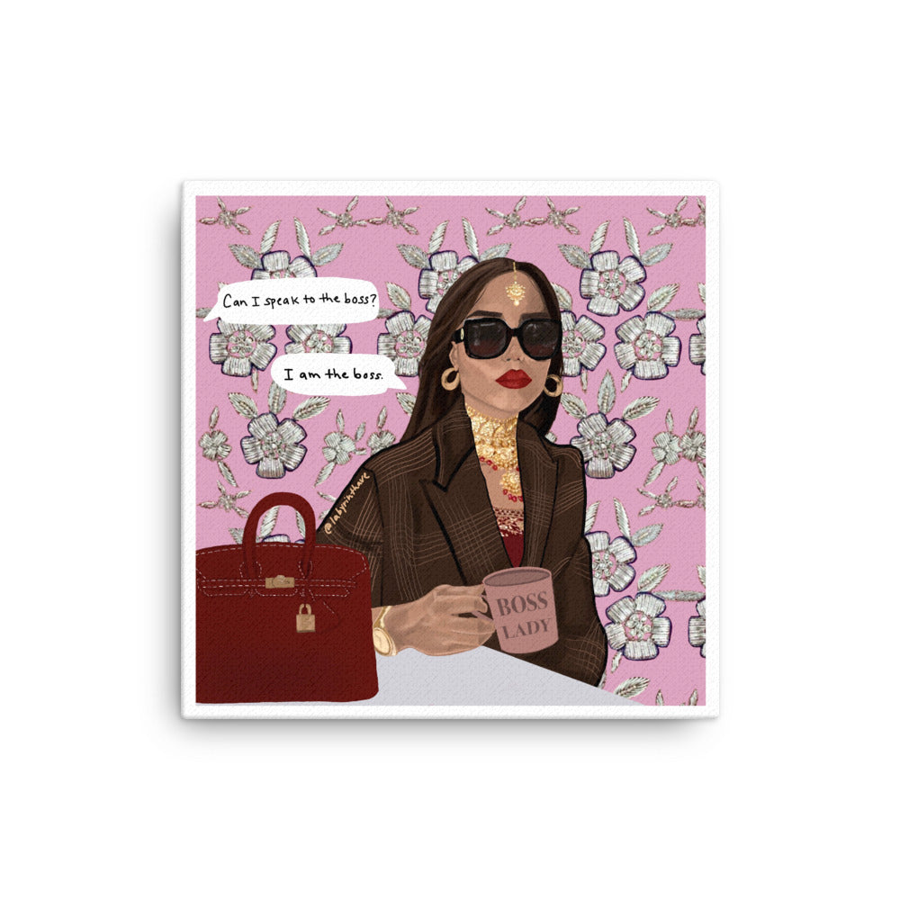 "Boss Lady" Canvas