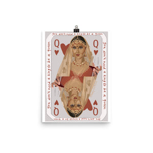 "Queen of Hearts" Poster
